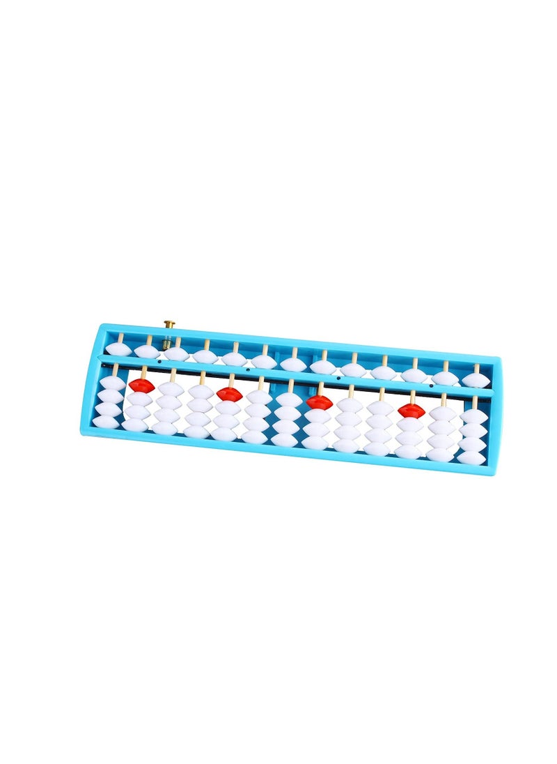 XiuWoo - Bead Arithmetic Abacus, 13-Column Counting Abacus with Reset Button Math Learning Aid Educational Toy Tool Calculation Beaded for Students Accountants - Image 1