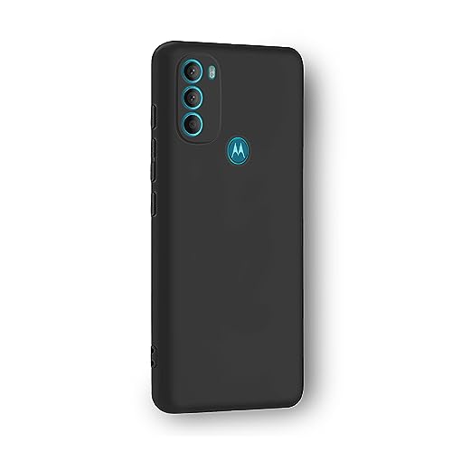 Plus Protection Matte Finished Back Cover Case for Motorola Moto G71 5G | Rubberized TPU | Slim Thin Soft Matte Flexible Matte Touch Shockproof - Matte Black - Image 2