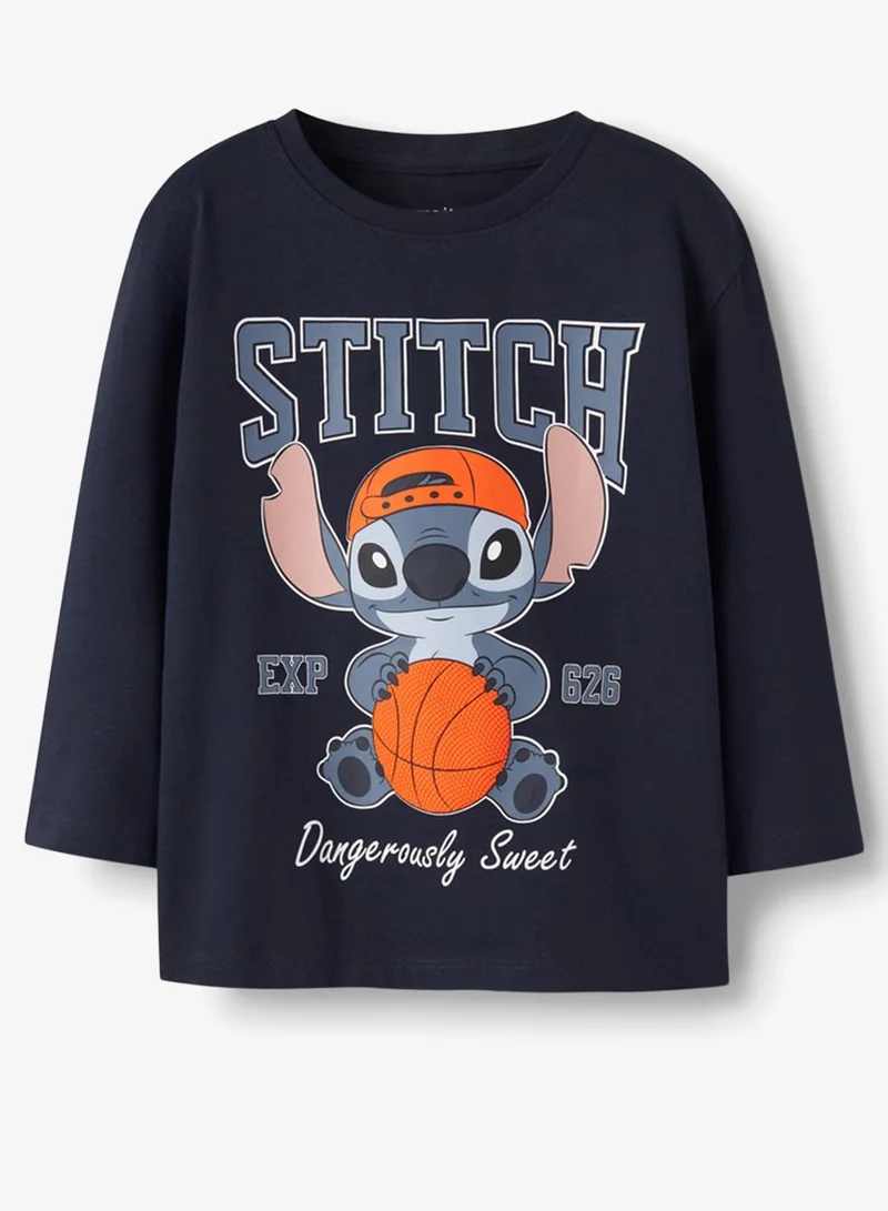 NAME IT Kids Stitch Crew Neck T-Shirt