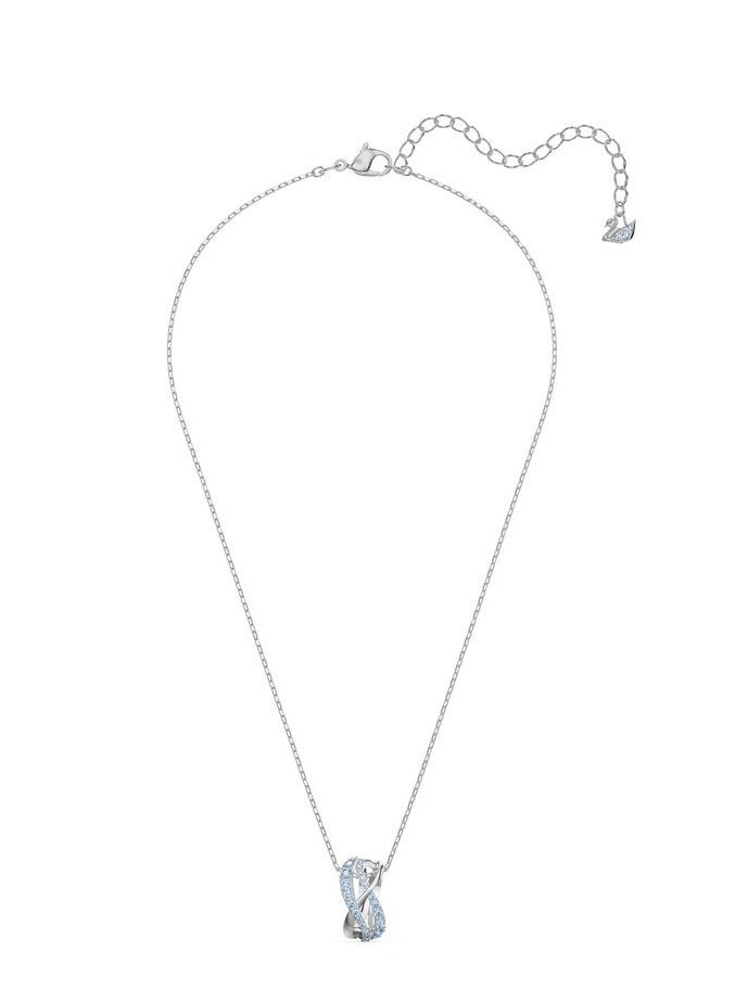 Swaro Swarovski Twist Rows Blue Women's Necklace 5582806  - Image 4
