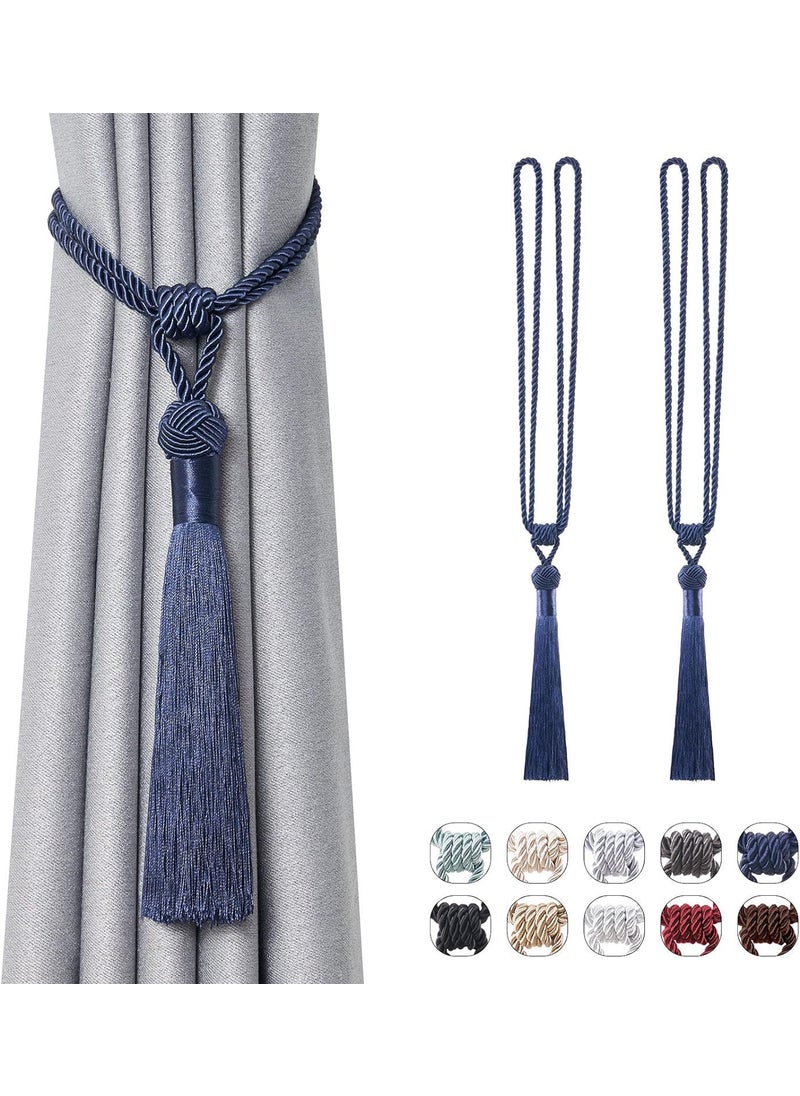 Generic - 1 x 5 pcs Modern Easy-Install Curtain Tiebacks Blue - Image 1