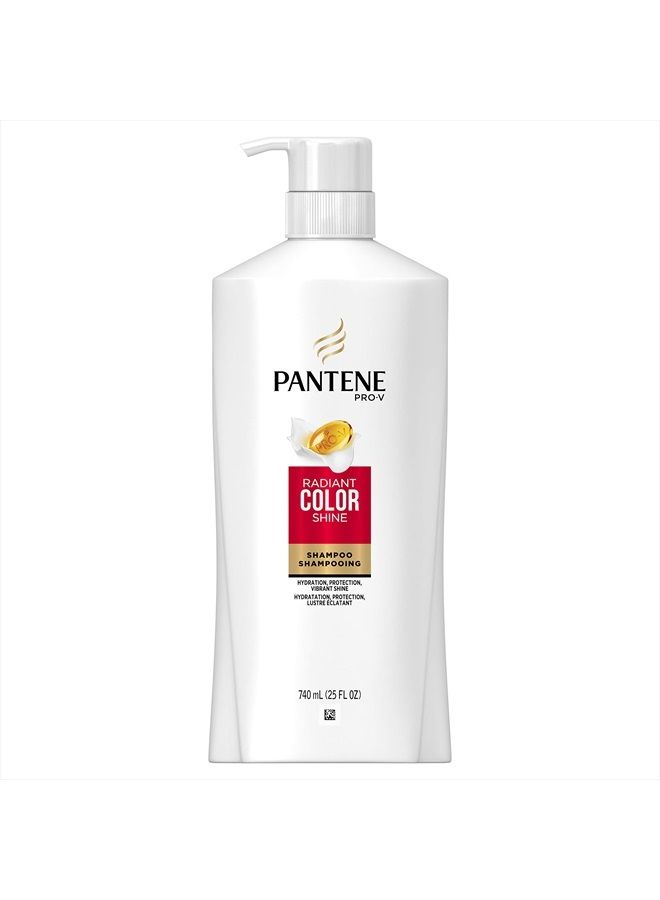Pantene Pro-v Radiant Color Shine Shampoo, 25 Fl Oz, 1.82 Pound  - Image 1