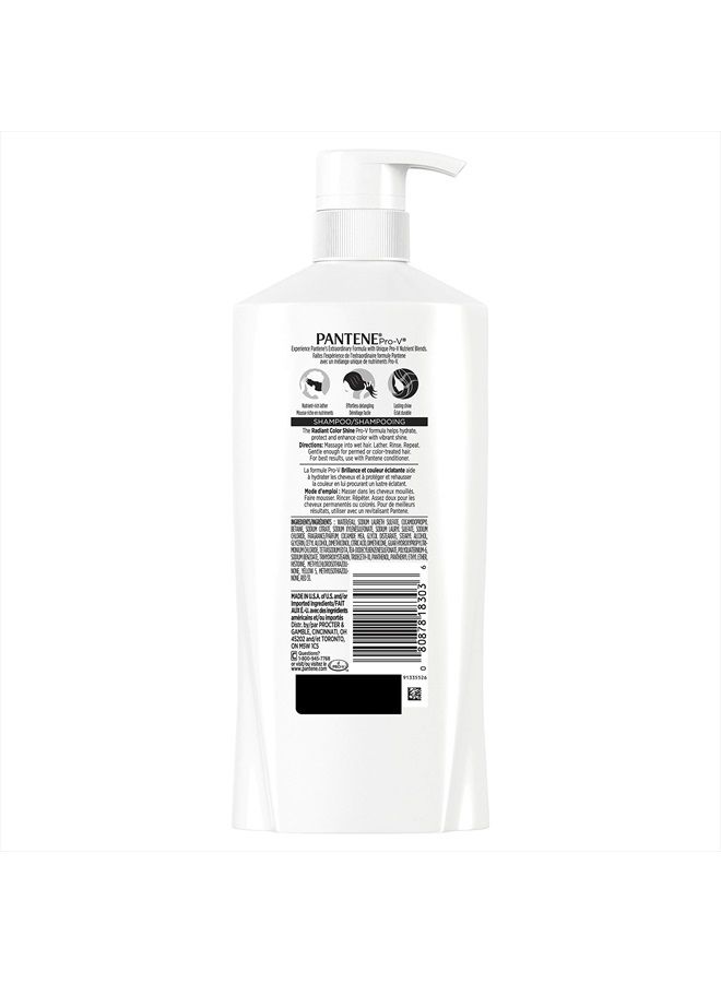 Pantene Pro-v Radiant Color Shine Shampoo, 25 Fl Oz, 1.82 Pound  - Image 2