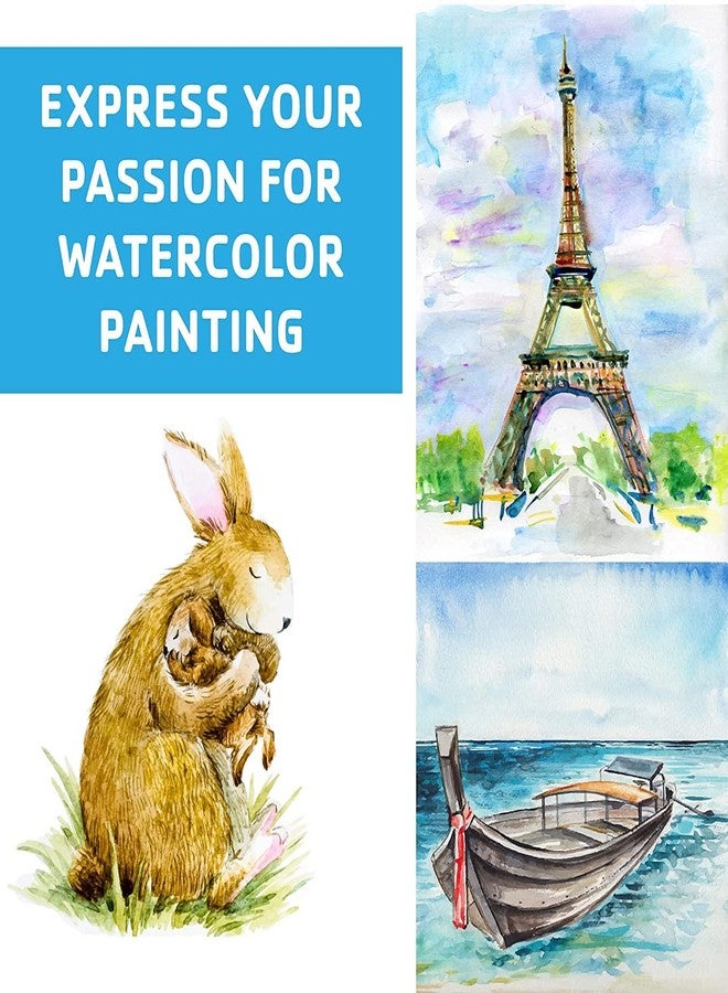 EASCAN ART Artrina 400GSM, A4 Watercolor Paper Loose (20 Sheets) Cold Press, Textured Paper for Water Color Painting for fine Detailed Work & Sketching Paper for Artists & Kids, A4, 400GSM. - Image 3