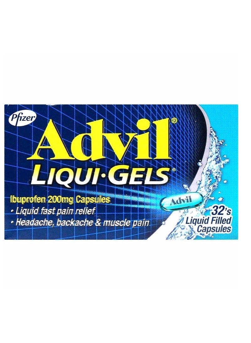 Advil Advil Liqui-Gels 200mg Capsule (Soft Gelatin) 32's Bottle