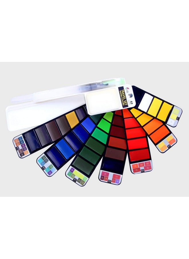 HS - HS Artist Watercolour Travelling Pan Set (Set of 42) - Image 1
