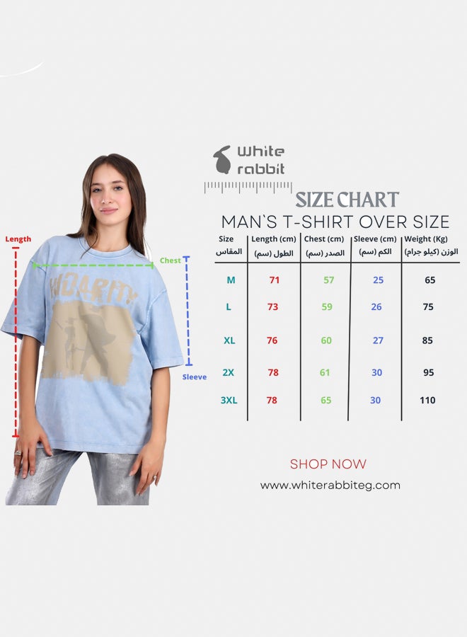 WHITE RABBIT Slip On Oversized Cotton T-Shirt  - Image 5