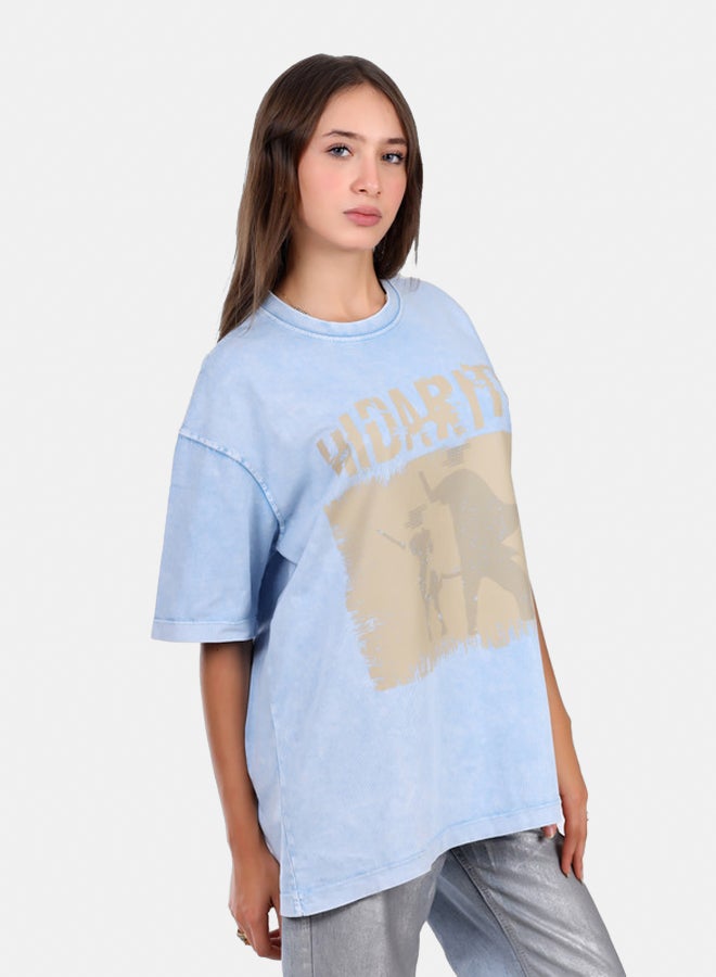 WHITE RABBIT Slip On Oversized Cotton T-Shirt  - Image 4