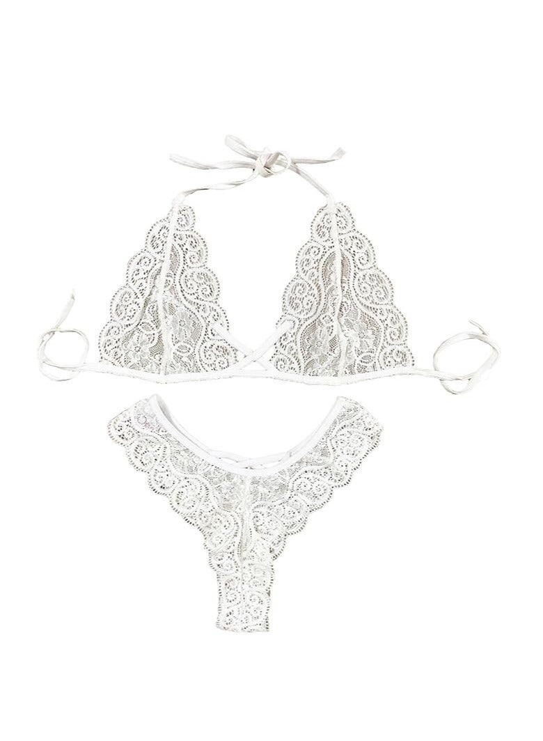 Accessorize Kingdom Accessorize Kingdom Women Cross Style Lace Lingerie Set  - Image 2