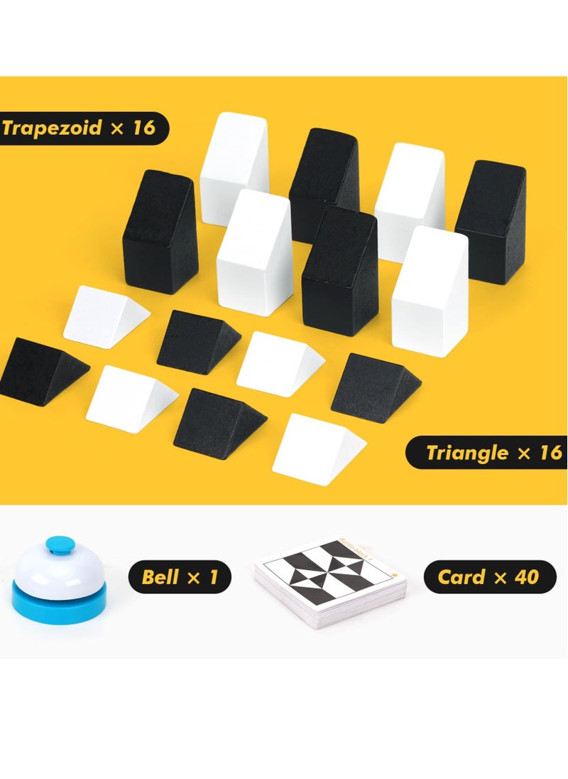 Excefore Brain Teaser Puzzle, Table Games Puzzles, Wooden Blocks Puzzle, Logic Puzzlefor Kids with 80 Challenges, Montessori STEM Educational Puzzles, IQ Test Mind Puzzle Toys, Gift for Kids Adults  - Image 3