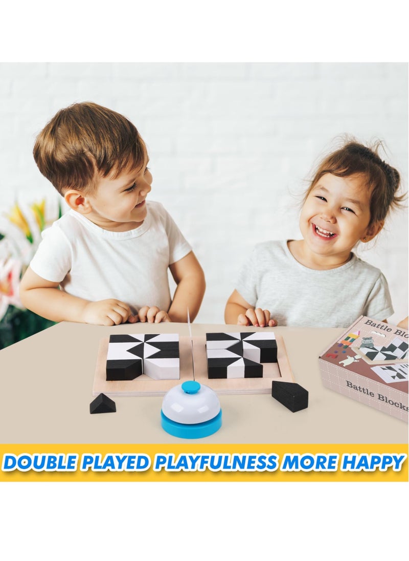 Excefore Brain Teaser Puzzle, Table Games Puzzles, Wooden Blocks Puzzle, Logic Puzzlefor Kids with 80 Challenges, Montessori STEM Educational Puzzles, IQ Test Mind Puzzle Toys, Gift for Kids Adults  - Image 5