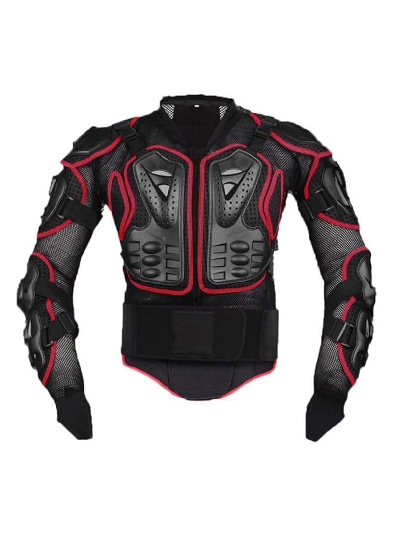 NANAO Motorcycle Armored Protective Suit, Offroad Racing Protective Equipment With Chest,Back,And Elbow Protection Pads,Adjustable And Detachable,Suitable For Off Road,Skateboards,And Motorcycles,Black（XL) - Image 1