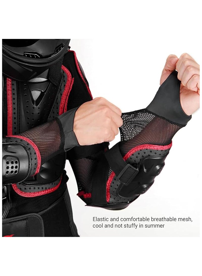 NANAO Motorcycle Armored Protective Suit, Offroad Racing Protective Equipment With Chest,Back,And Elbow Protection Pads,Adjustable And Detachable,Suitable For Off Road,Skateboards,And Motorcycles,Black（XL) - Image 4