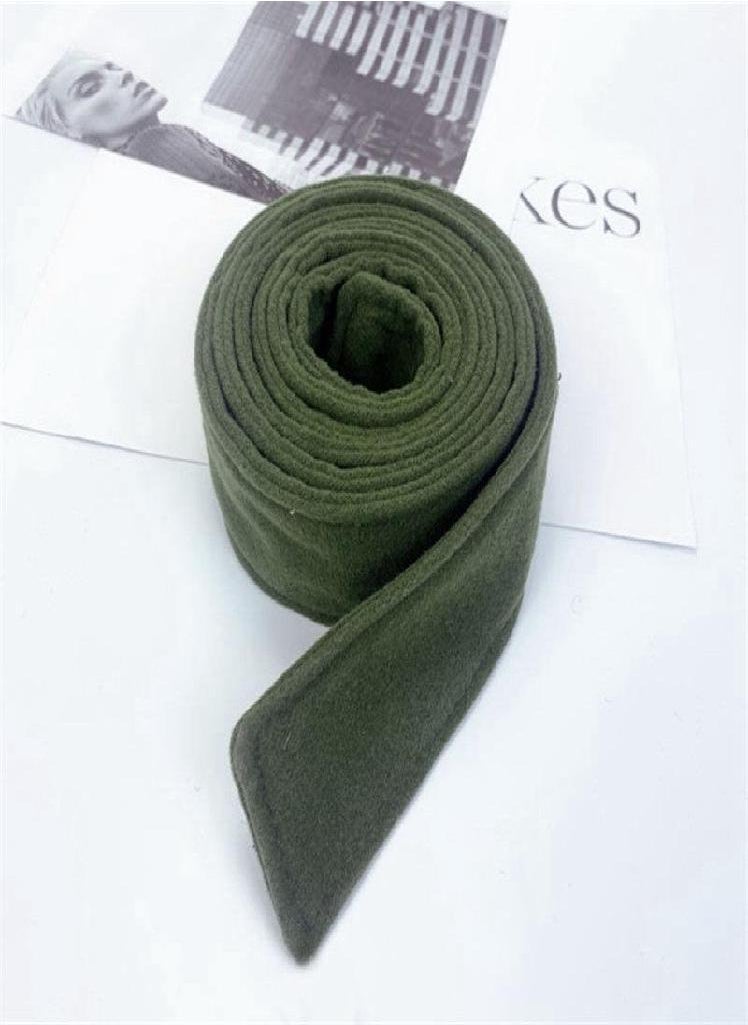 Eckek - Overcoat Jacket Tie Sash Faux Wool Accessories Belt Tie Winter Belt Trench Coat Unisex Woolen - Image 1