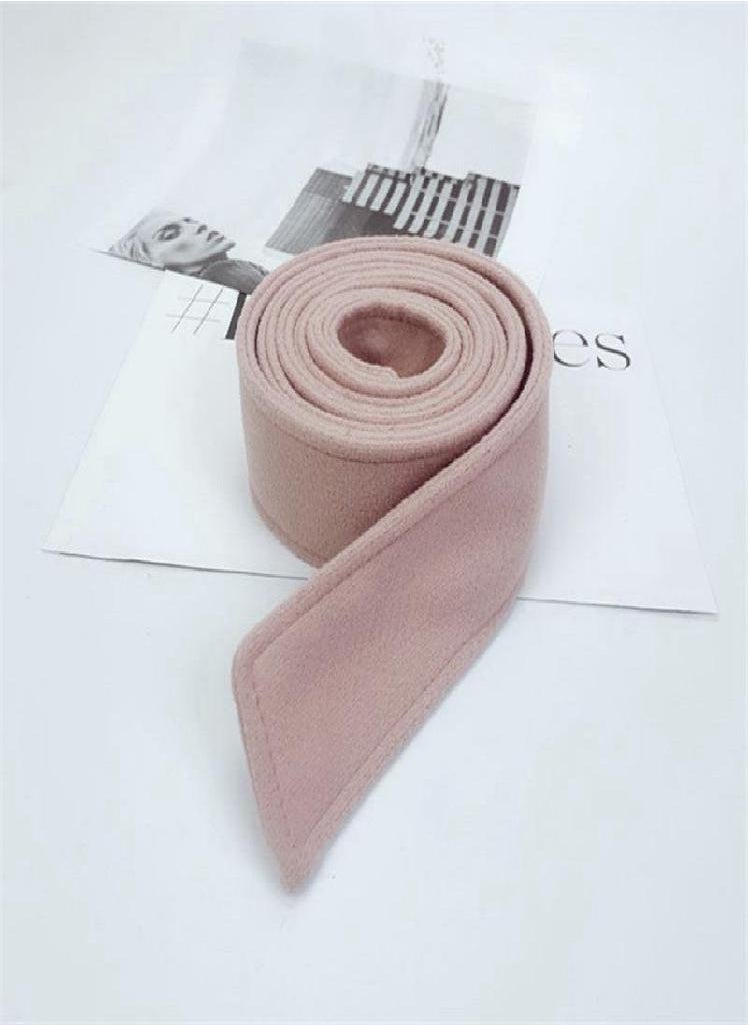 Eckek - Overcoat Jacket Tie Sash Faux Wool Accessories Belt Tie Winter Belt Trench Coat Unisex Woolen - Image 1