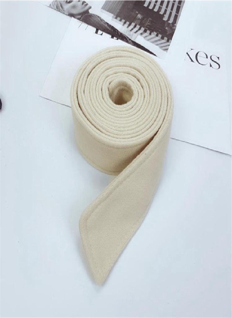 Eckek - Overcoat Jacket Tie Sash Faux Wool Accessories Belt Tie Winter Belt Trench Coat Unisex Woolen - Image 1