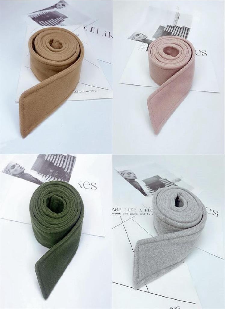 Eckek - Overcoat Jacket Tie Sash Faux Wool Accessories Belt Tie Winter Belt Trench Coat Unisex Woolen - Image 1