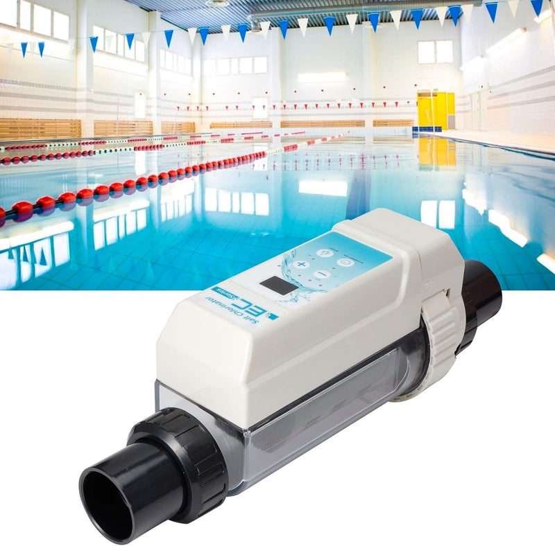 ويوبلز مولد كلور ملحي لمياه المسابح بقدرة 8 غ/ساعة، يعمل بتقنية التحليل الكهربائي، مناسب للسبا وحمامات السباحة، بجهد 100-240 فولت - Image 2