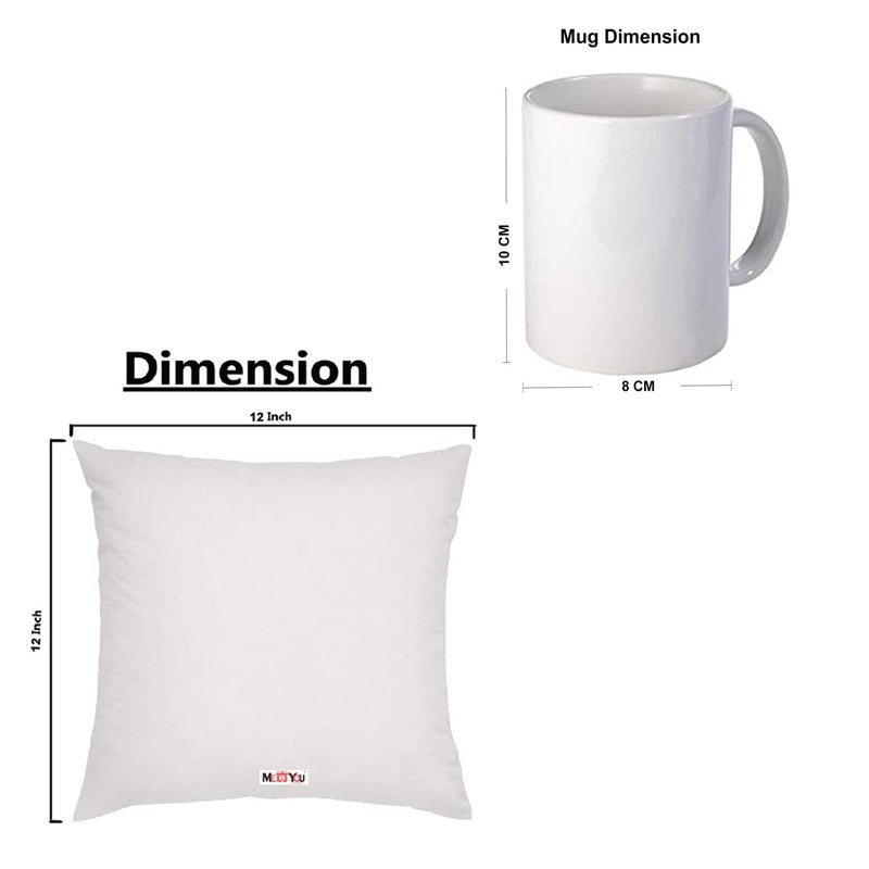 Me & You ME YOU Valentines Gifts for CoupleValentines Week Day Gift for WifeGirlfriendUnique Love Combo GiftRomantic Anniversary Birthday Gift for LoverFiancePrinted Mug Cushion - Image 5