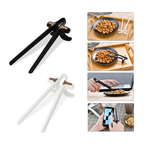Melostu New upgrade 2pcs Finger Chopsticks for Gamers,Snack Clips,Video Game Party Supplies,Kids Chopsticks,Creative Gamer Accessories,Gifts for Gamers - Image 1