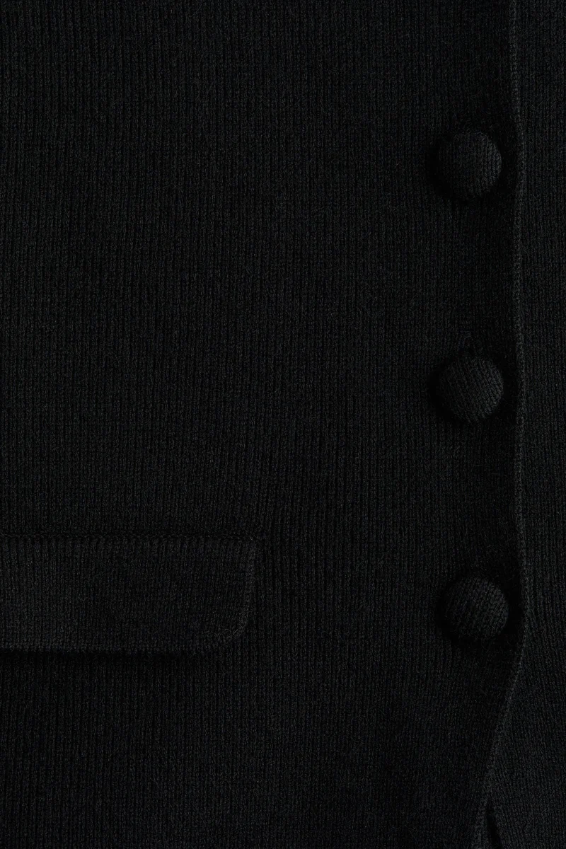 H&M Scoop-neck rib-knit cardigan