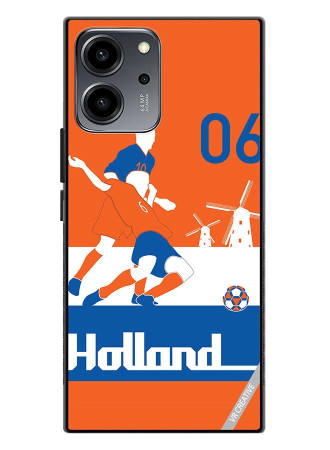 VR CREATIVE Protective Case Cover For Honor 80 SE Holland Football Soccer Players Design Multicolour - Image 1