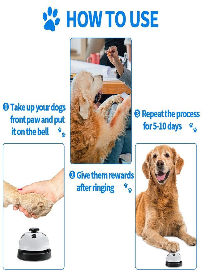 Lcckyeng 3 Pack Dog Doorbells, Pet Training Bells for Outside Potty Training and Communication, Bell for Dog Cat Puppy Interactive Toys (White, 3 Pack) - Image 4