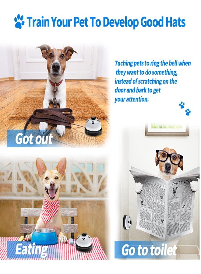 Lcckyeng 3 Pack Dog Doorbells, Pet Training Bells for Outside Potty Training and Communication, Bell for Dog Cat Puppy Interactive Toys (White, 3 Pack) - Image 3