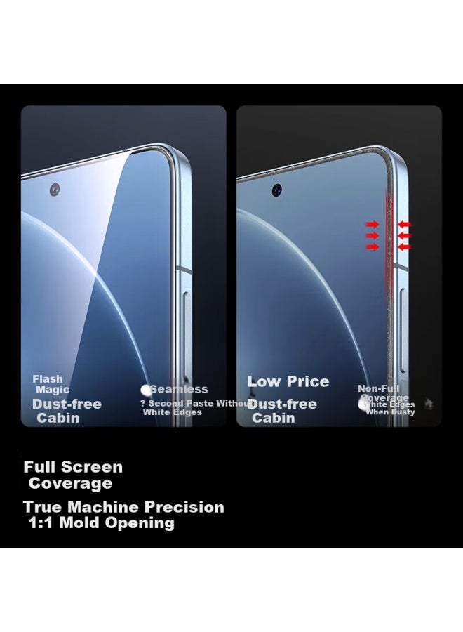 SmartDevil Shanmo Tempered Glass Screen Protector For Redmi K80/k80 Pro Full Coverage High Definition Film With No White Edge And Dust Removal Protective Film - Image 3