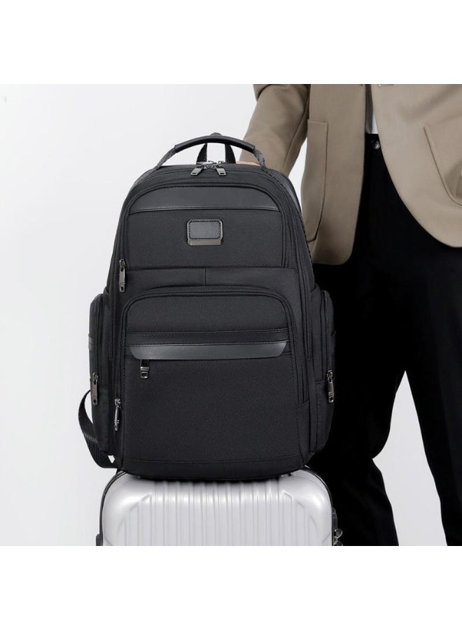 High Quality Men’s Backpack Large Capacity 17.3 Inch Laptop Male Handbag Rucksack Outdoor TUMMY 83048 Black - Image 4