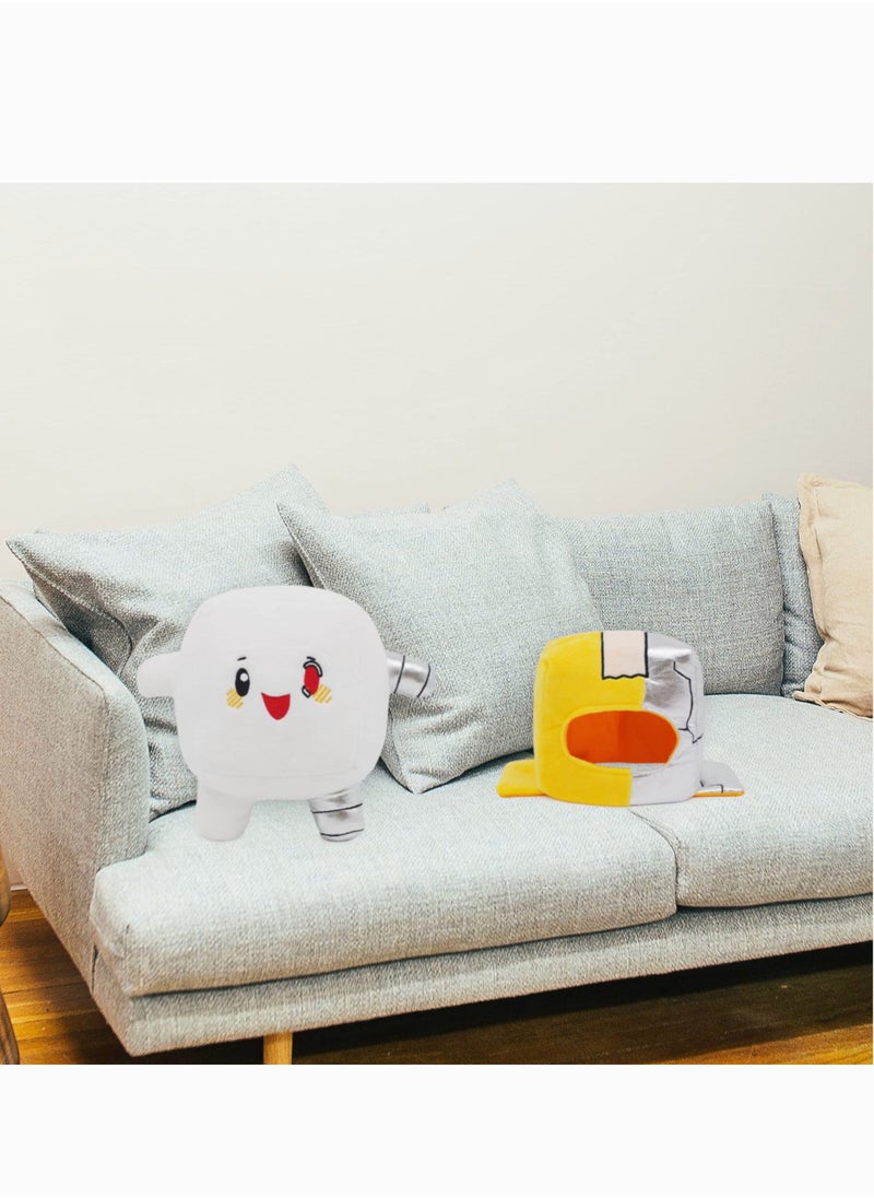 Lanky Boxy Cyborg Plush Toy, Cute Lanky Plush Toy with LED, Half Box and Half Bot, Lanky Boxy Plush Toy, Lanky Merch Great Gift for Kids, Cartoon Fans - Image 4