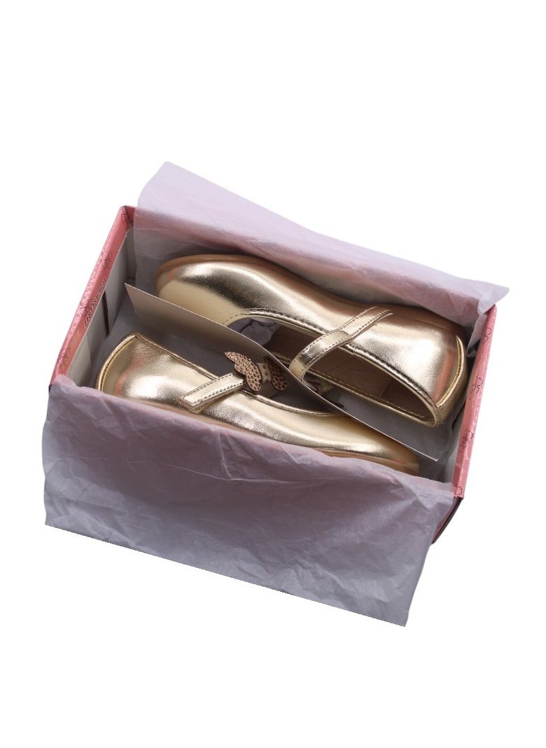 D'Daniela - D' Daniela - Golden Butterfly Charm Flats - Image 1