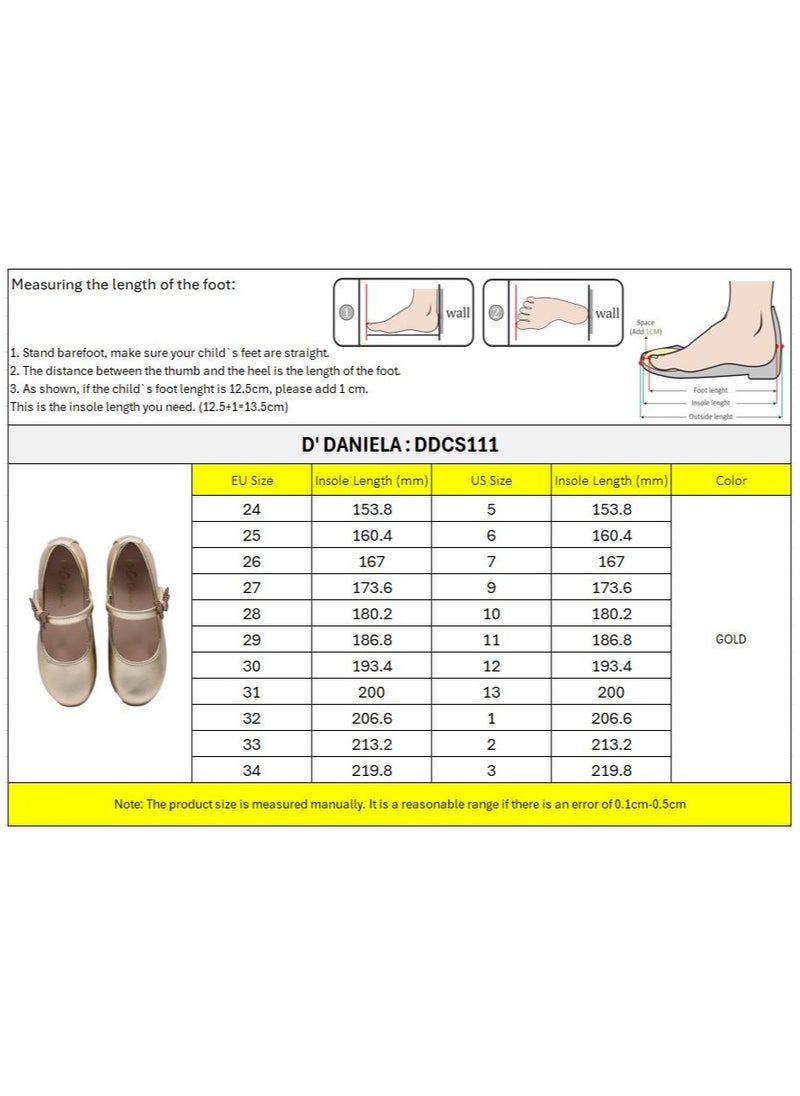 D'Daniela - D' Daniela - Golden Butterfly Charm Flats - Image 1
