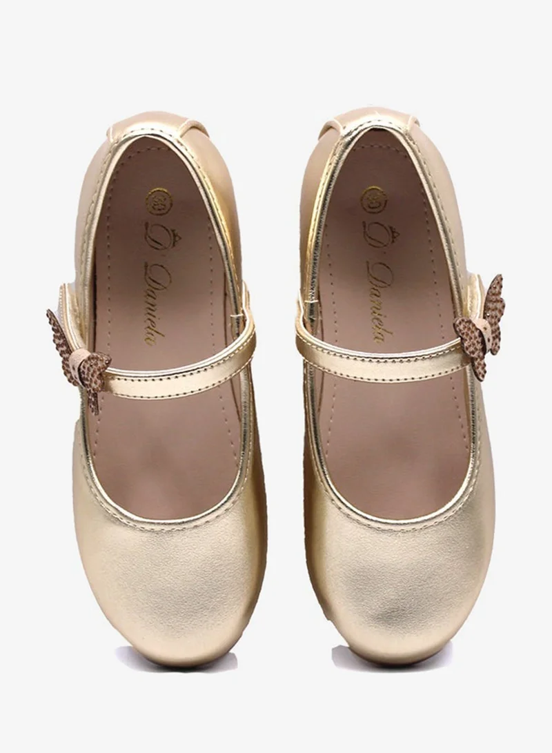 D'Daniela D' Daniela - Golden Butterfly Charm Flats