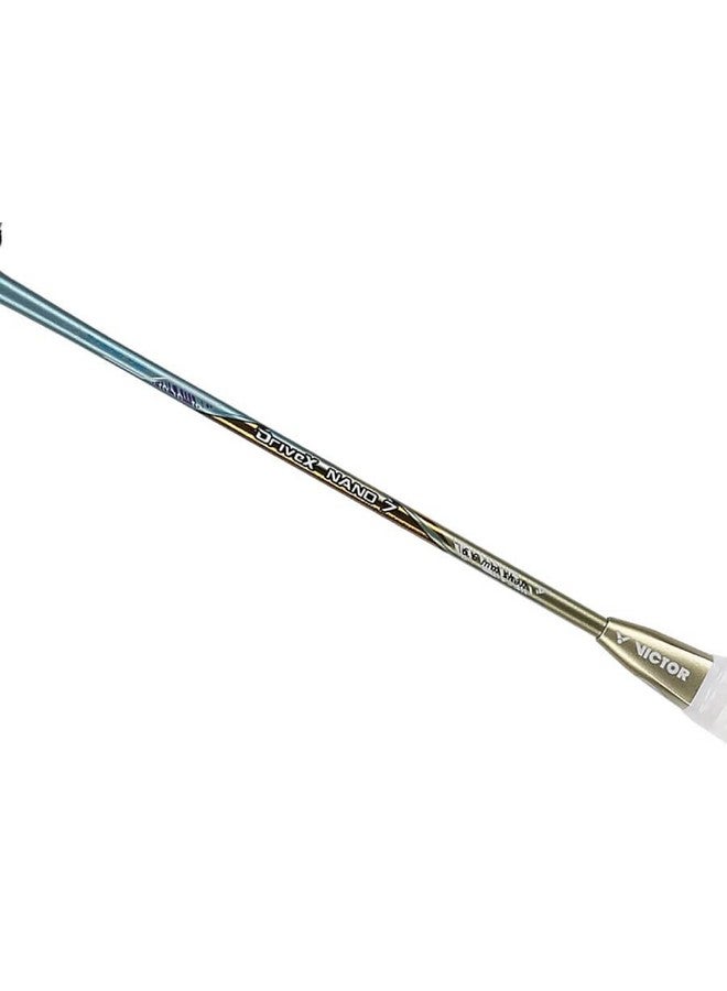 VICTOR Graphite Dx-Nano7-V-4U Drive X Series Strung Badminton Racket, Grey - Image 5