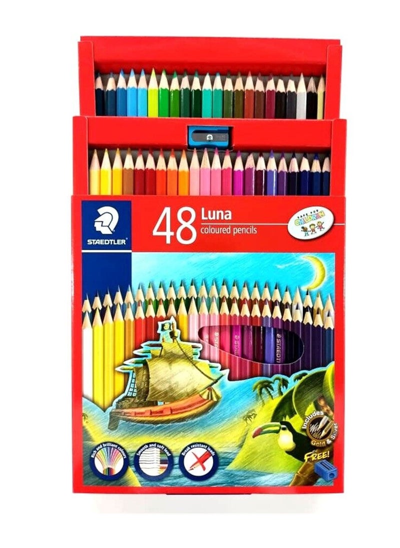 STAEDTLER أقلام تلوين لونا 48 قطعة متعددة الألوان  - Image 3
