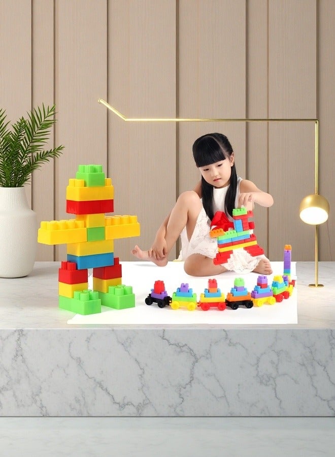loyal Building Block Children's Toys For 4-6 Years Old, Plastic Puzzle Type, In A Large 32 Piece Exquisite Bag (With Picture Book Included)  - Image 1