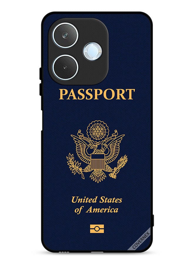 Covernex Oppo A5 Pro Protective Case Cover Usa Passport Pattern - Image 1