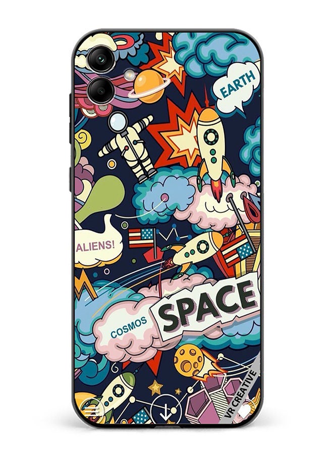 VR CREATIVE Protective Case Cover For Samsung Galaxy A04 Space Design Multicolour - Image 1