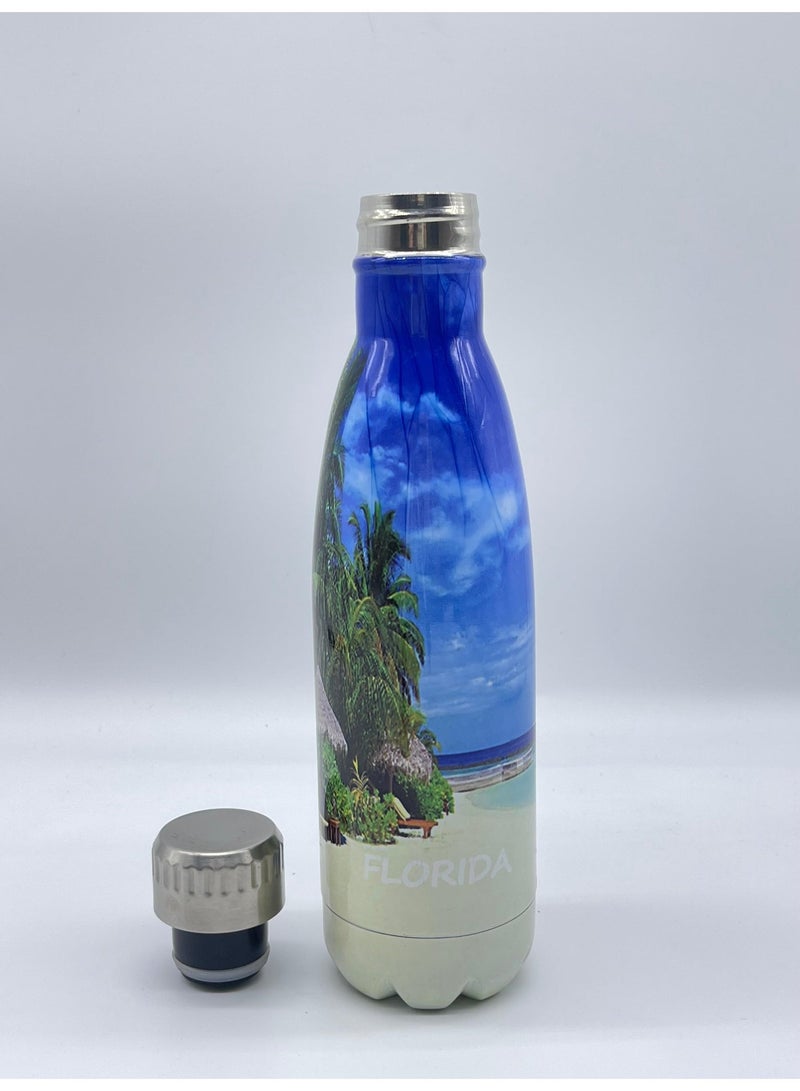 أو جي إس زجاجة مياه استانلس ستيل عازلة للبرودة 24 ساعة والحرارة 12 ساعة – أنيقة، محكمة الإغلاق وسهلة الحمل - Image 3