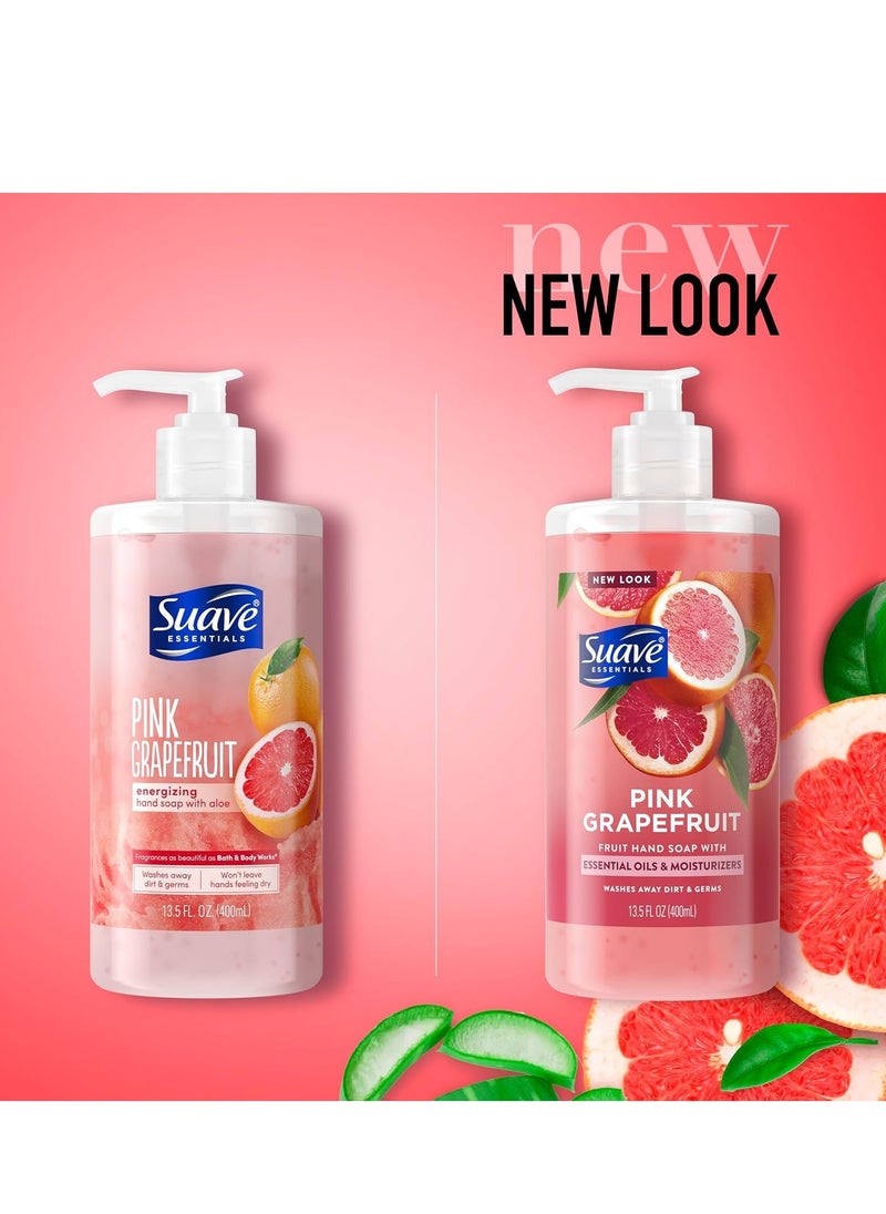 Suave Hand Soap, Pink Grapefruit + Lemons & Citrus Variety 2-Pack – Fruit Hand Wash with Essential Oils & Moisturizers, 13.5 Oz Ea - pzsku/Z358AB63CBA4343B3A104Z/45/_/1740742743/718c2fd2-b84a-4b8a-bebb-373d591e5728