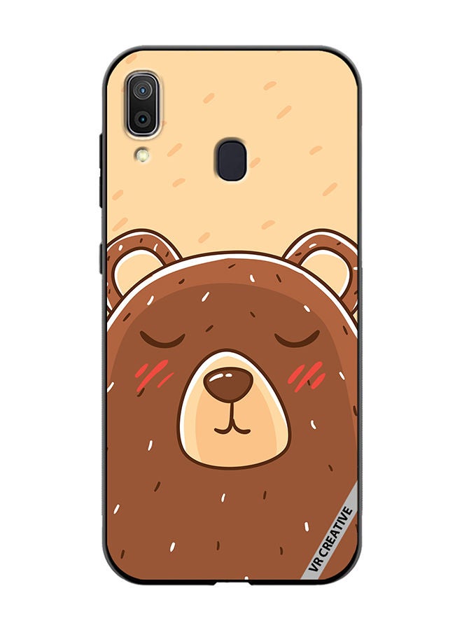 VR CREATIVE Protective Case Cover For Samsung Galaxy A30 Sleeping Bear Design Multicolour - Image 1