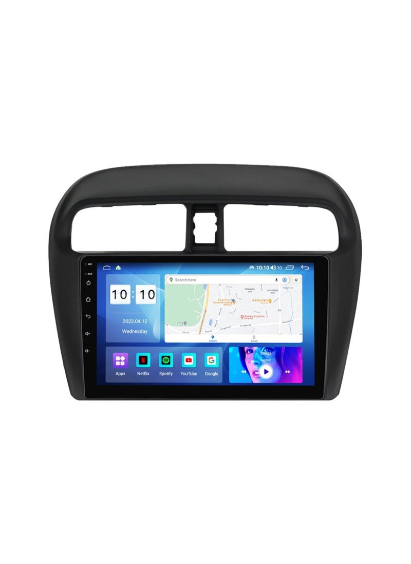SHEZA STAR - Android Car Stereo for Mitsubishi Mirage 2012 To 2022 6GB RAM 128GB ROM 9 Inch Support SIM Card, Apple Carplay, MirrorLink WiFi BT, IPS Touch Screen with AHD Camera Included - Image 1