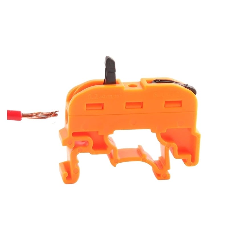 Quick Wire Connector 211 Din Rail Type Press Terminal Compact Splicing Cable Block 211BL 10PCS - Image 1