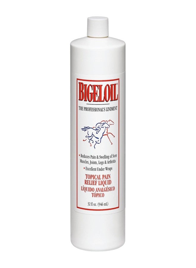 Absorbine Bigeloil Liniment, 32oz, Topical Pain Relief Liquid - Image 1