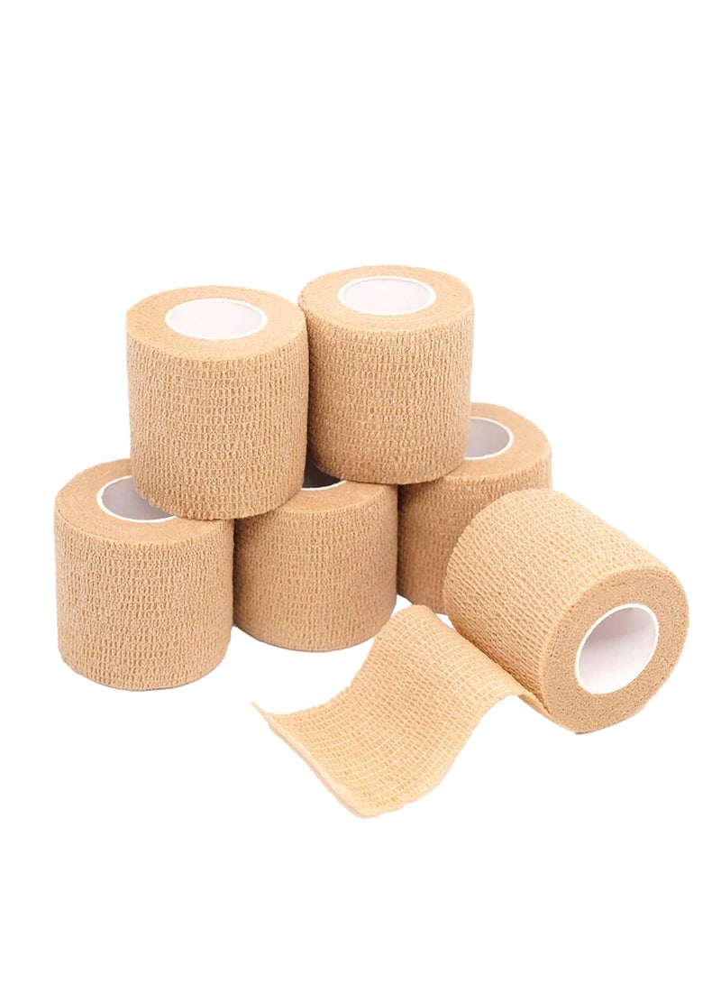 10 Pack Self Adherent Cohesive Wrap Bandages， 5cm/2 Inches X4.5m/ 5 Yards,First Aid Tape, Elastic Self Adhesive Tape, Athletic, Sports wrap Tape,  Sports, Wrist Athletic Tape - Image 4