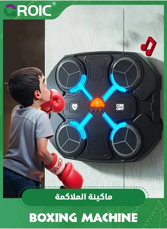 GROIC Intelligent Music Boxing Machine with USB Charging,  Bluetooth Boxing Machine with Boxing Gloves,Home Workout Boxing Target Machine,Home Wall Hanging Sanda Sandbag for Kids  - Image 2
