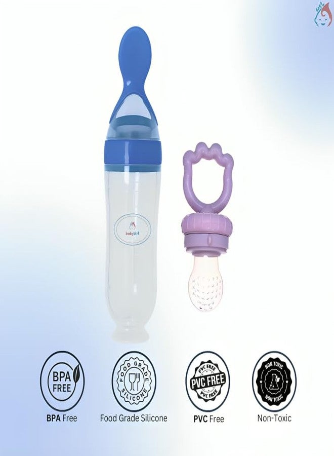 Babylief Spoon Feeder and Fruit Feeder Combo (Violet) - Image 4