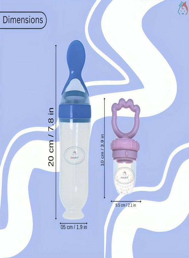 Babylief Spoon Feeder and Fruit Feeder Combo (Violet) - Image 3