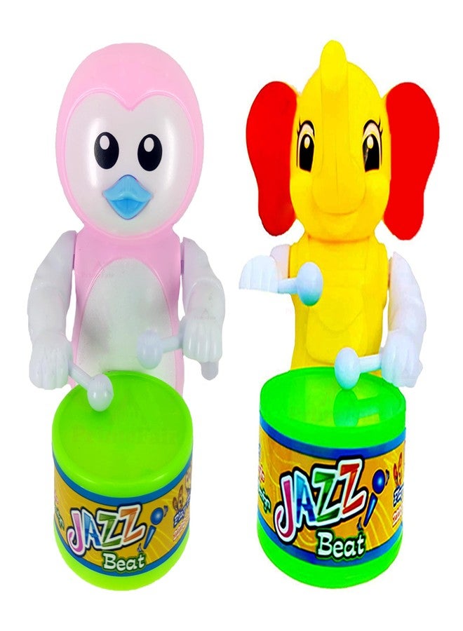 PRIMEFAIR Key Operated Cute Drummer Toy with Drumming and Dancing Action Toys for Kids - Image 1